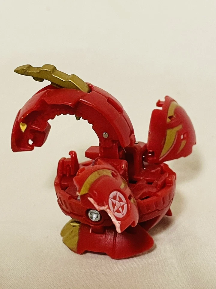 Bakugan Battle Brawlers B2 Red Pyrus Naga Dragonoid 440G Damaged For Parts - Image 2 of 4