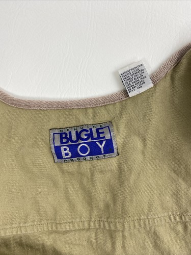 Vintage Bugle Boy Tactical Vest Khaki Men's Large Hunting Fishing Full Zip - Picture 6 of 8