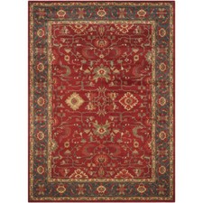 SAFAVIEH Mahal Collection MAH693F Red / Navy Rug