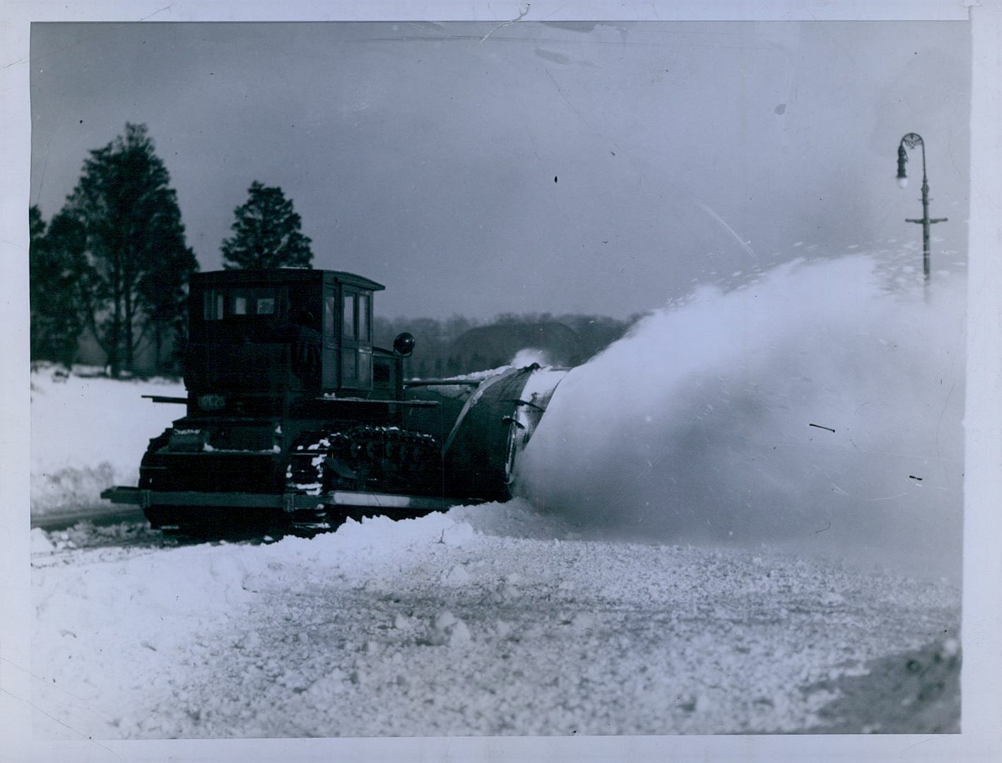 1928 Snow Removal Boston Parks Press Photo eBay