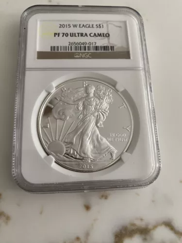2015 W - Proof Silver American Eagle - NGC PF 70 Ultra Cameo 