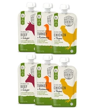 6+ Months Baby Food Pouches Puree with Ethically Sourced Meat & Organic Veggies