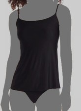  118 Commando Women Black Faux Silk Cami Size Small