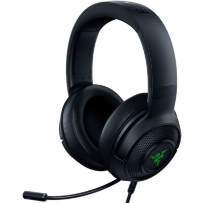 Razer Kraken X USB - Gaming Headset: Digitales Surround Sound Black Schwarz  