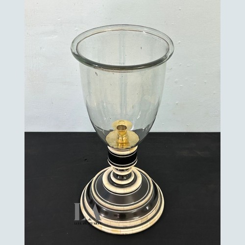 Leelawati Arts : Luxury Home Décor Wood Bone Inlay Hurricane candle holders base - Picture 5 of 5