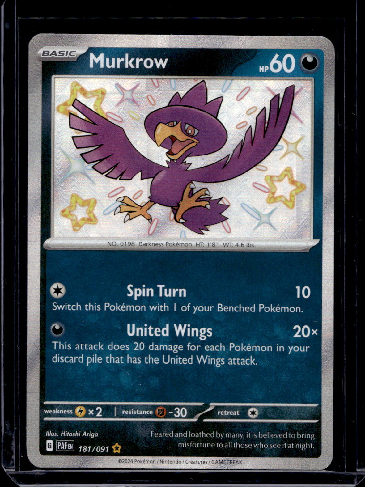 SV: Paldean Fates #181/091 Murkrow