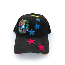 Z Zelvox Venezuelan Classic Baseball Cap, Unisex, Adjustable, BLACK