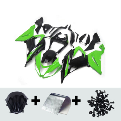 Green Black Bodywork for Kawasaki Ninja ZX6R 636 2013-2018 14 15