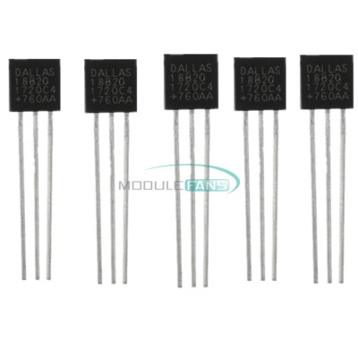 2PCS DALLAS DS18B20 18B20 TO92 TO-92 Thermometer Temperature Sensor 3Pins
