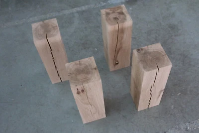 Balken Kantholz Leisten Eiche Massiv Holz Brett Möbelfuß Tischbein Bohle