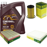 Inspektionspaket 5L Mannol Diesel TDI 5W-30 FüR Opel Insignia A Caravan 1.8 1.6