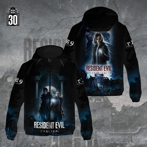 Resident Evil Requiem 3D Windbreaker Jacket GNE53301.2 - product listing photo