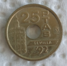 Weltausstellung Expo '92 in Sevilla 25 Peseta Münze