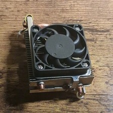 CPU Fan with Heatsink, Aluminum/Copper, 4-Pin, Black/Silver/Copper