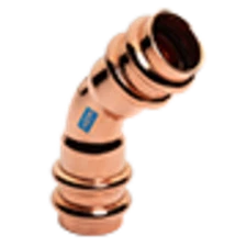 Mueller RP03026 ACR Press Copper 45 Elbow, 0.43 x 5/8 OD (P x P)