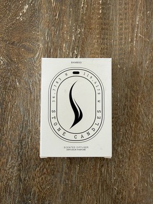 Stone Candles Scented Oval Gypsum Hanging Ceramic Diffuser Bamboo Scent New