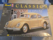 VINTAGE Revell Classics 1/16 VW Volkswagen Beetle Kafer 1951/52 Bug Model Kit
