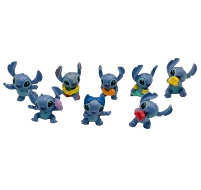 Disney Doorables Stitch Figure Lot of 8 Beach Vacation Swim Float Hero Ect