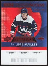 2021-22 UD Credentials #83 Philippe Maillet 2020-21 Debut TA Orange #/149