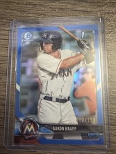 2018 Bowman - Chrome Prospects Aaron Knapp #BCP5 Blue Refractor /150 (RC)