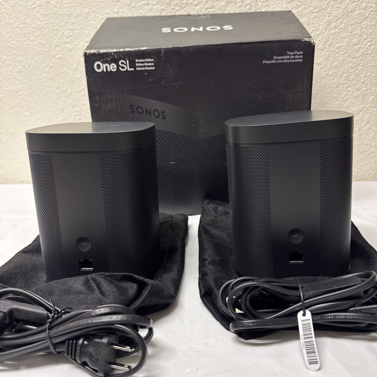 Sonos One SL Wireless Speaker SHADOW Black - 2 Pack -OPEN BOX | eBay