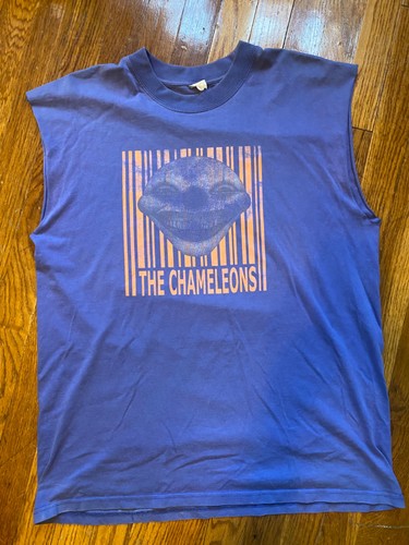 Vintage The Chameleons Shirt UK 80s Post Punk Goth Rare Sisters Of Mercy - Picture 2 of 7