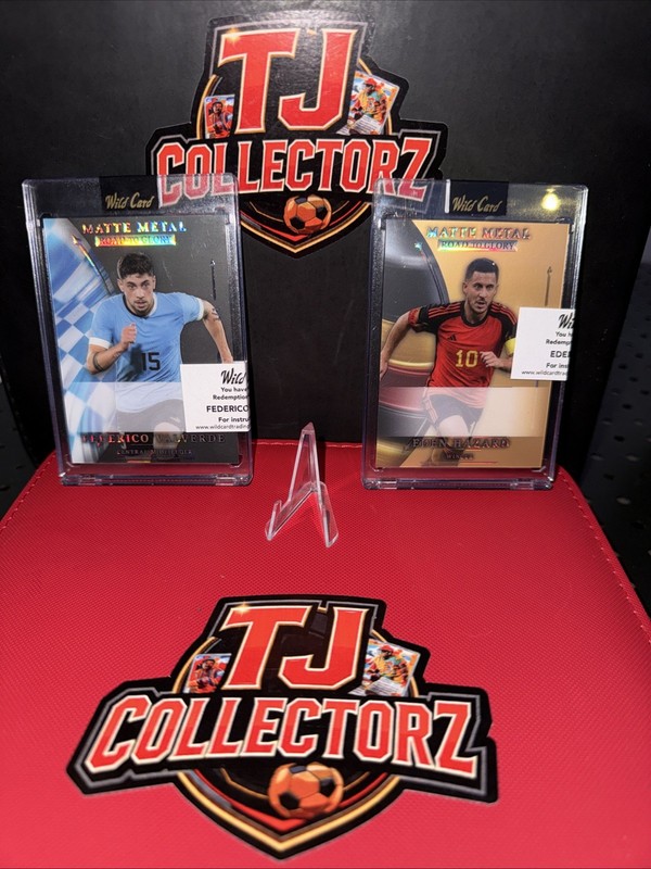 Matte Metal Road To Glory Federico Valverde & Hazard 1/1 ‘s Auto Redemption Rare