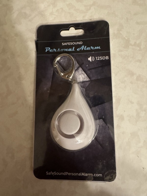 Safesound Personal Alarms 125db Personal Alarm Keychain White NEW Free Shipping