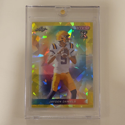Leaf 2024 Vivid Jayden Daniels RC Rookie #116 LSU Tigers NCAA Football /10