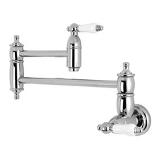 Kingston Brass KS310.PL Restoration 3.8 GPM Wall Mounted Double - Chrome