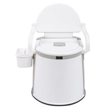 5 Gallon Camping Portable Toilet Travel Outdoor/Indoor Commode Potty Tissue Box