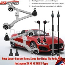 Rear Upper Control Arms Stabilizer Link & Tie Rod Kit for Jaguar XK XF XJ S-Type