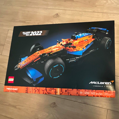 LEGO Technic McLaren Formula 1 Race Car 42141 Complete Set 1432 pcs 18+