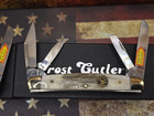 3 New Frost Cutlery Knives Trophy Stag Series 2 Congress 1 Stockman Pocket Knife — photo 6