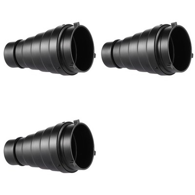 3X Konischer Schnupfen mit Wabengitter 15-Teiliges Farbe  Kit für Bowens Mo9808