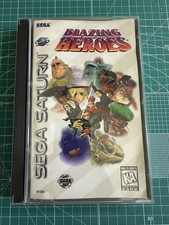 Blazing Heroes Sega Saturn Game Complete In Box 1996 Authentic Working