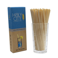 Tall Wheat Stem Drinking Straws