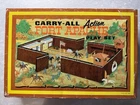 vintage MARX 1968 Carry-All Action FORT APACHE Play Set 4685 Cowboys Indians &&&