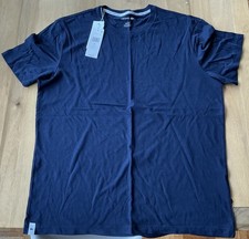 Lacoste Shirt Mens Crocodile Logo Short Sleeve Sleepwear - Navy, Size M