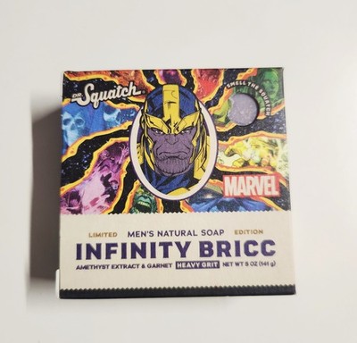 Dr. Squatch Marvel Thanos Infinity Bricc Limited Edition Edition Men s Soap -NEW