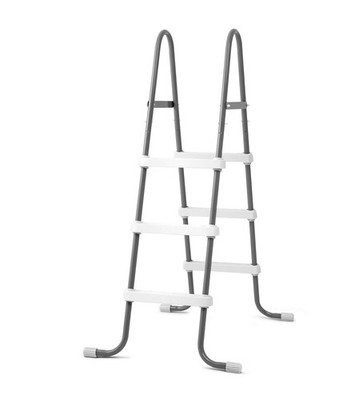 Intex Steel Frame Above Ground Swimming Pool Ladder for 42inch Wall Height Pools