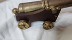 Vintage Old Brass Souvenir Cannon With Tag — photo 6