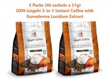 2 Packs DXN LINGZHI 3 IN 1 Instant COFFEE With Ganoderma Lucidum