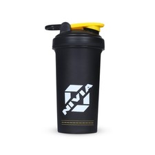 NIVIA Street Sports Water Bottle Shaker | Color: 25.4 Ounces, Black/Yellow
