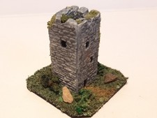 Diorama Spur Z Turm Turmruine Ruine Burg Burgruine Fertiggelände Geländebau 