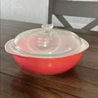 RARE Vintage Pyrex Flamingo Pink 024 2Qt Round Casserole Dish w/ Glass Lid