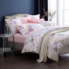 100 Egyptian Cotton Duvet Cover Set Full 3 Pieces Floral Print Design Bedding