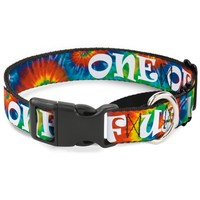 Plastic Martingale Collar One Of Us Likes Grass/Tie Dye Multi Color/ (Us Import)