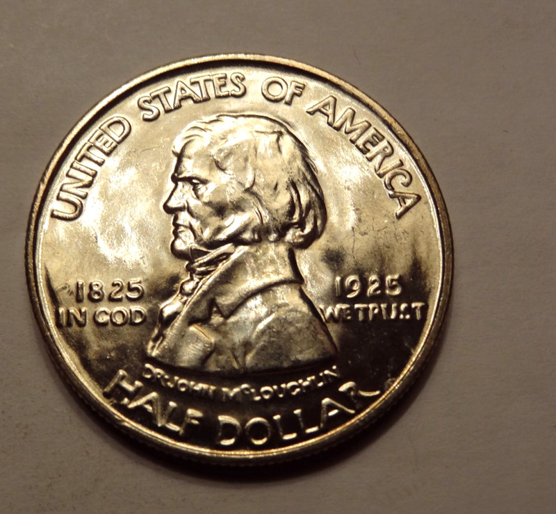1925 FORT VANCOUVER COMMEMORATIVE HALF DOLLAR, GEM BU,  NICE COIN