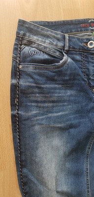 CECIL Mod. Charlize Damen Jeans Blau W33 L30  Bund 47cm Länge 102cm 